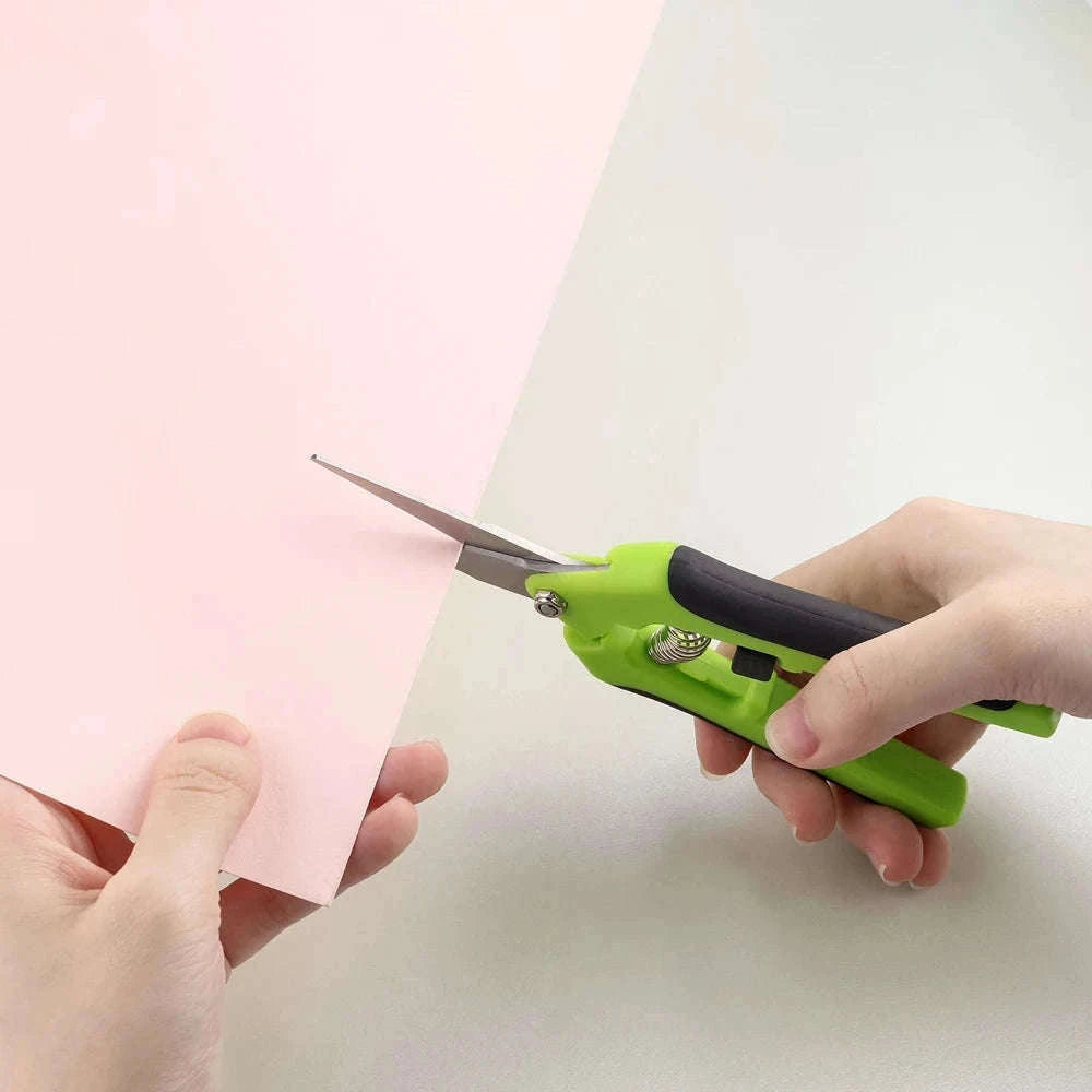 Spring-Action Craft Scissors with Ergonomic Grip for Precision Cuts-1pcs Spring Scissors