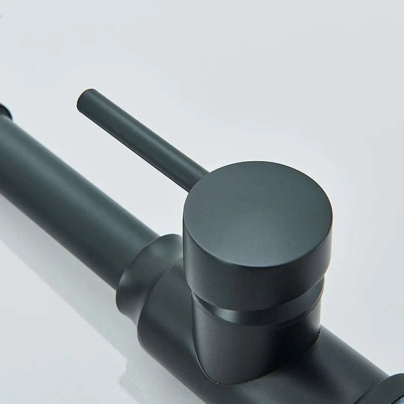 Spring Pull Down Kitchen Faucet with Hot and Cold Water-Chrome / GERMANY