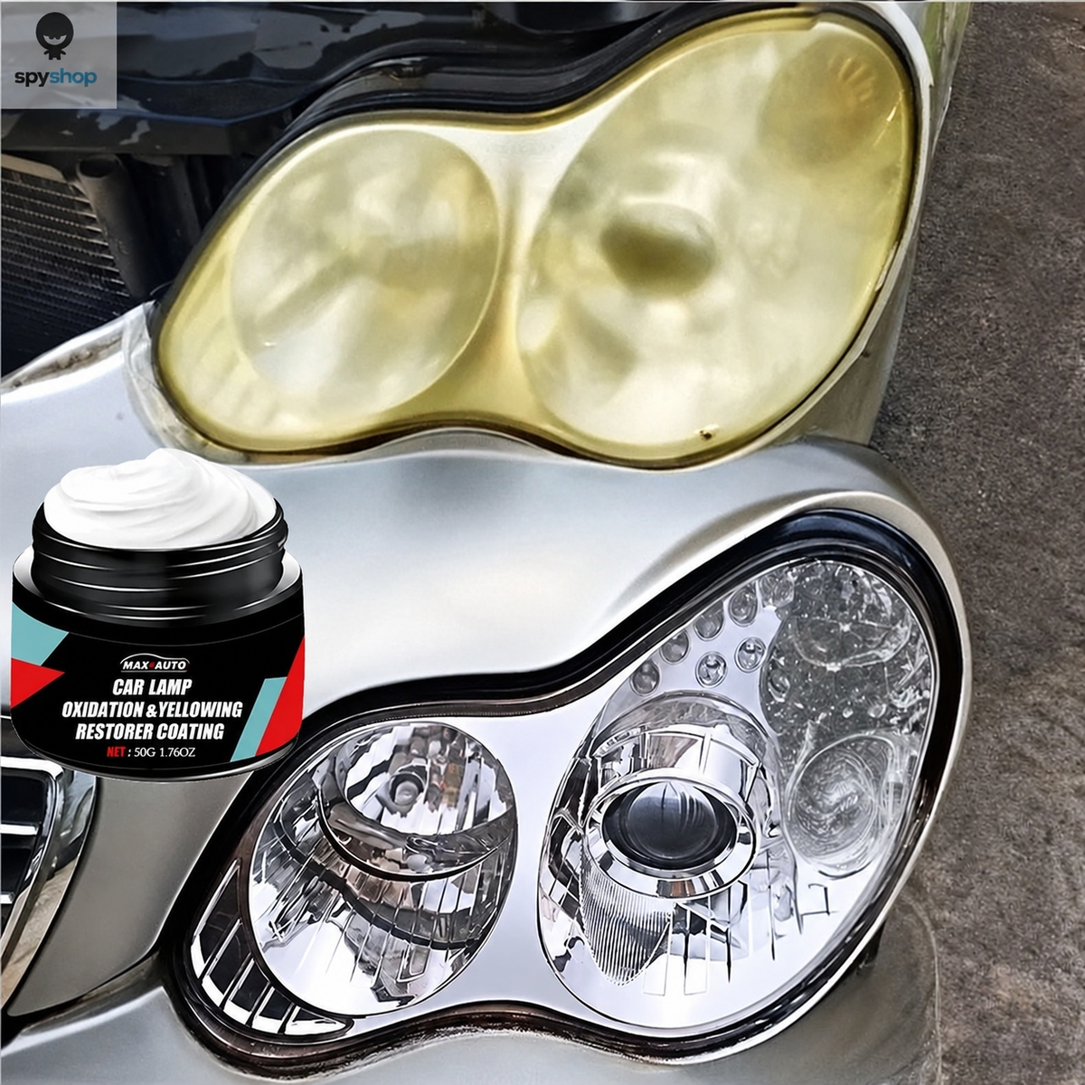 Car Headlight Restoration Kit for Clearer, Brighter Lenses