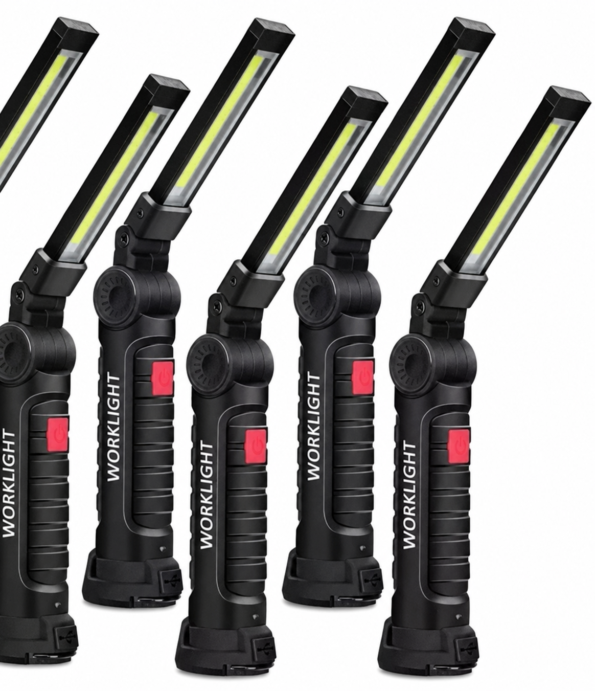 Portable COB LED Work Light with Magnetic Base and USB Charging