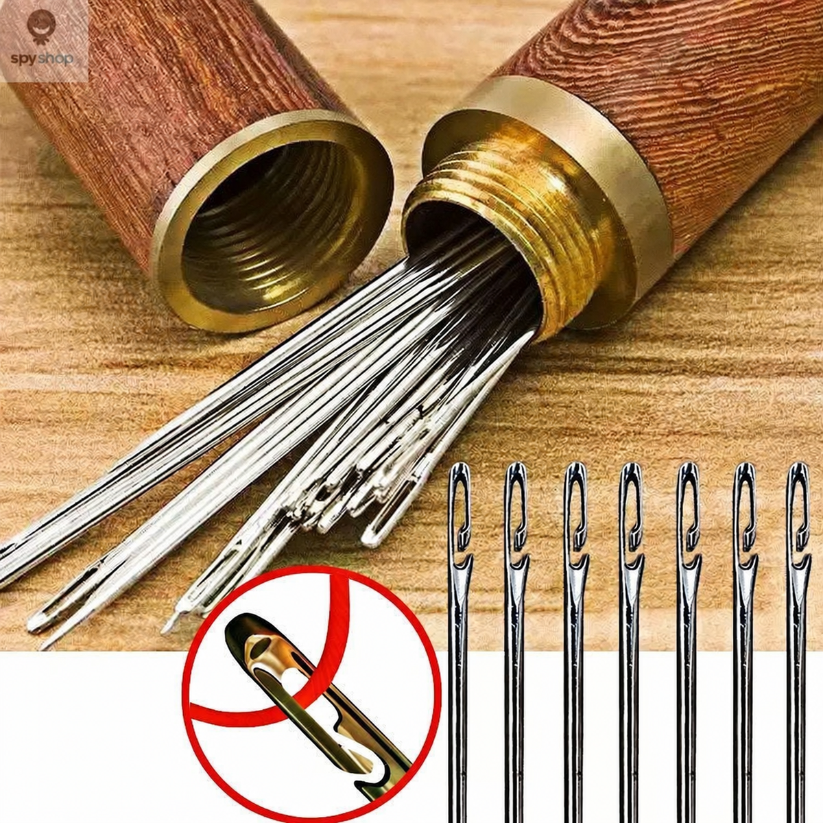 30pcs Automatic Self-Threading Sewing Needles for Easy Stitching