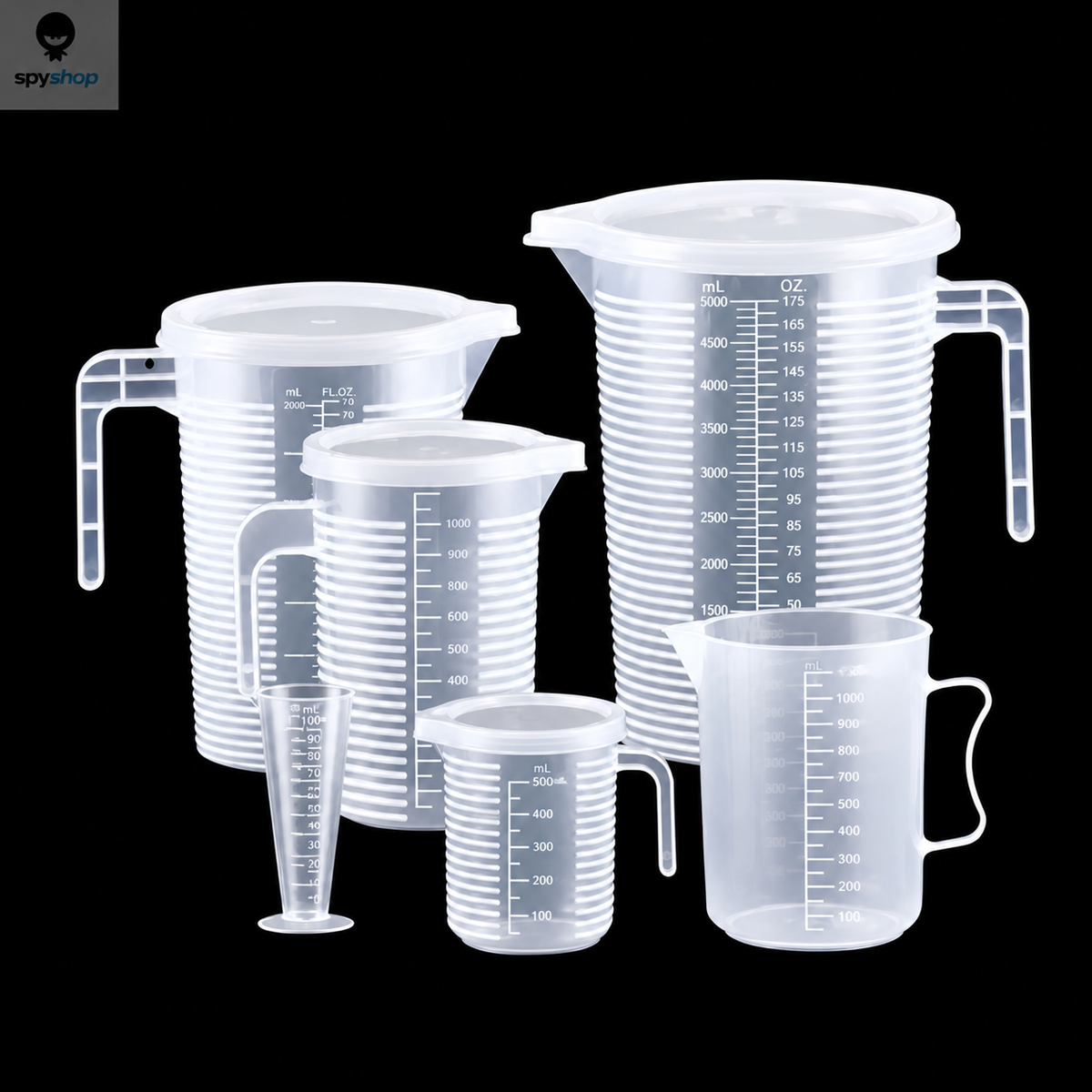 Thickened Plastic Measuring Cup with Scale, 100-5000ml
