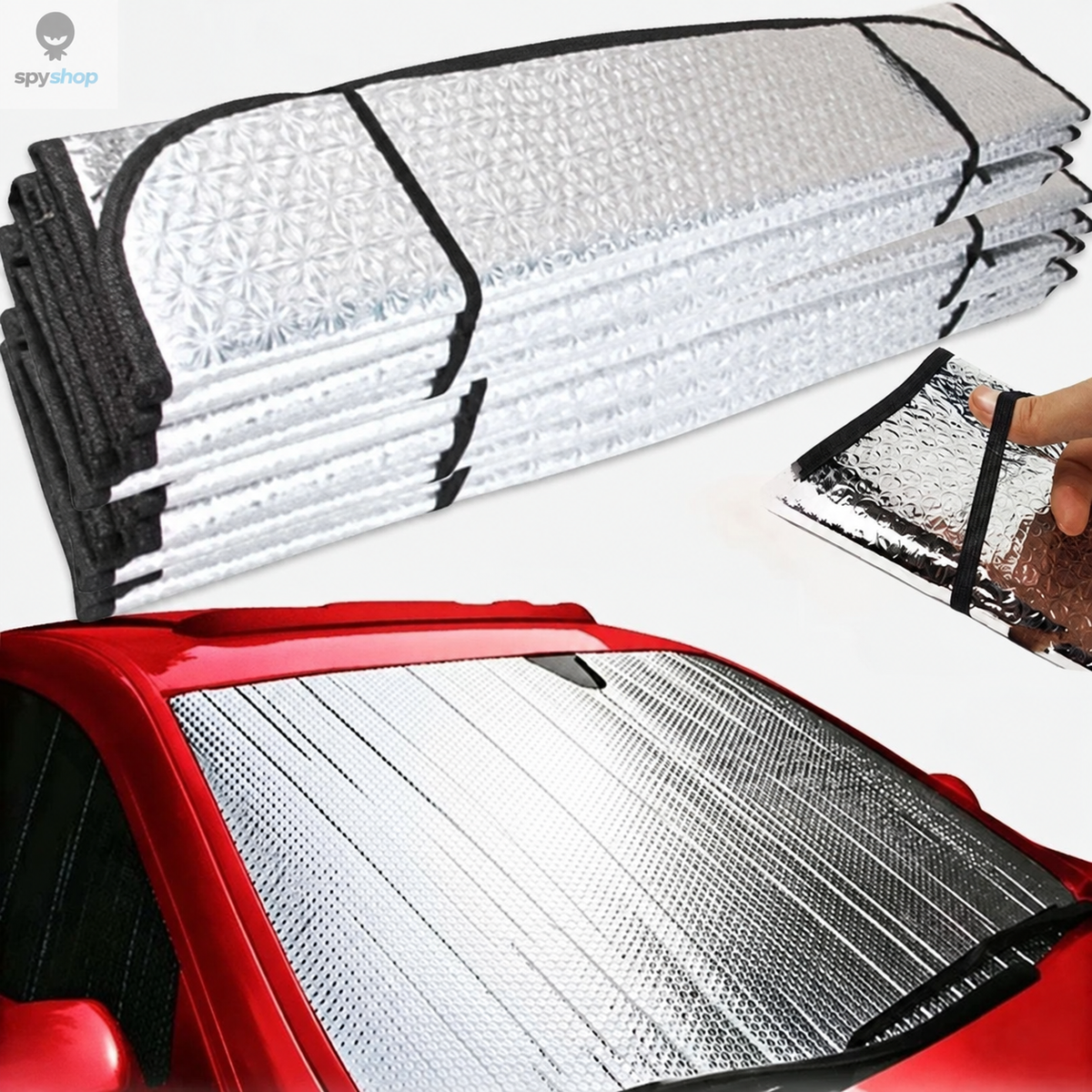 Foldable Universal Car Windscreen Sunshade for Cooler Parking