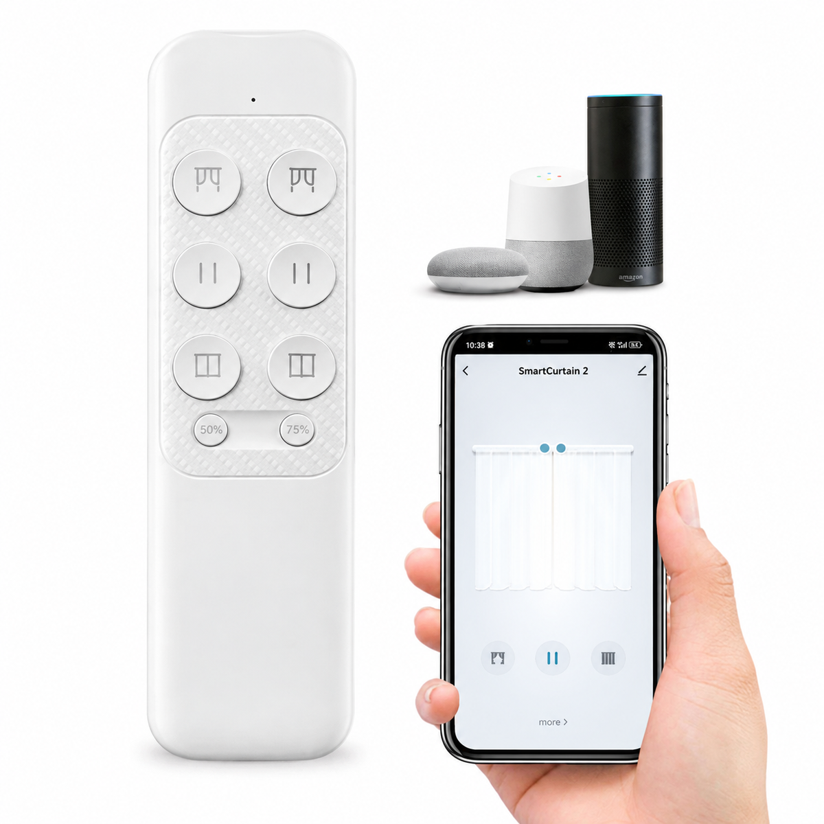 Tuya Smart Electric Curtain Motor for Quiet Automated Control
