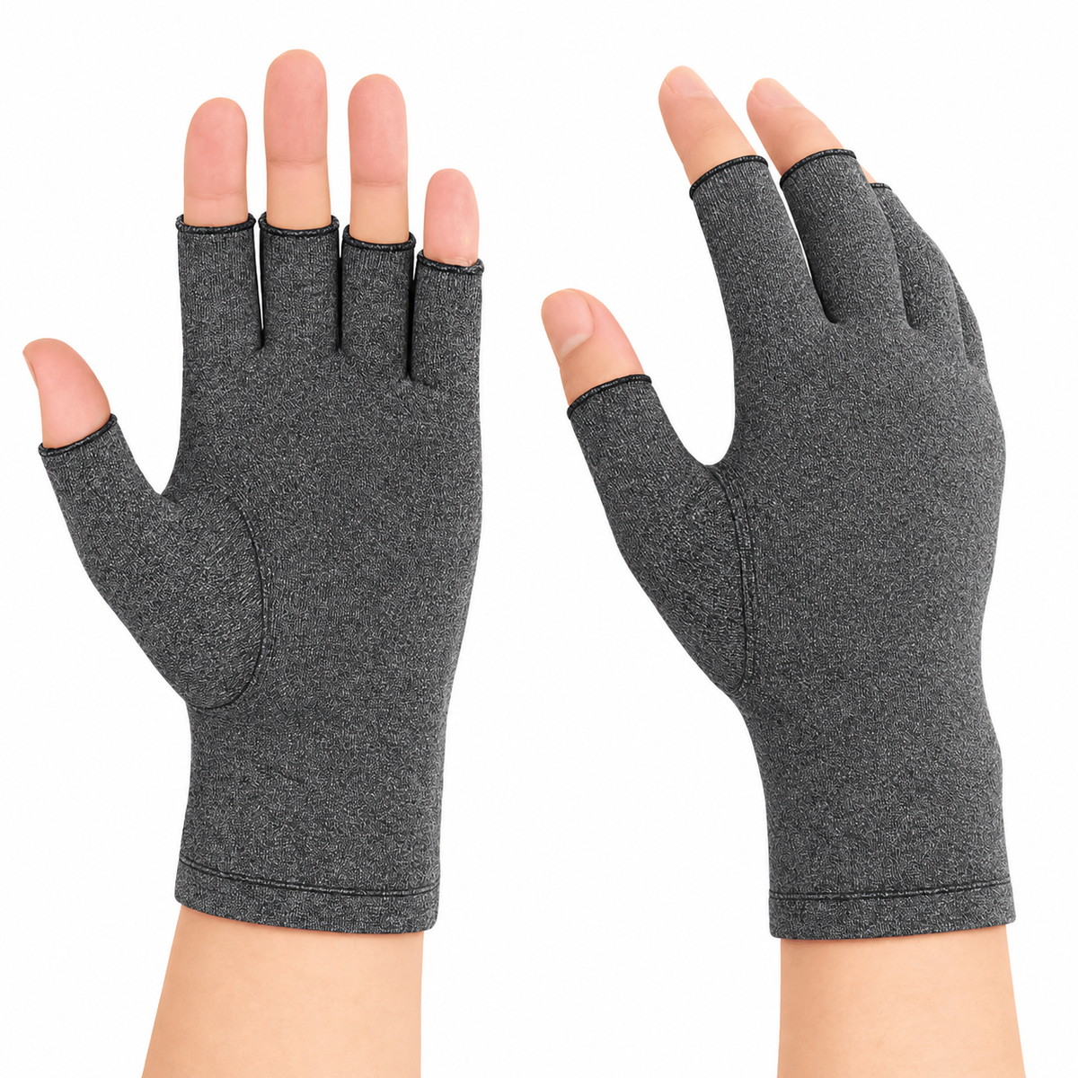 Fingerless Compression Gloves for Hand Support, 1 Pair