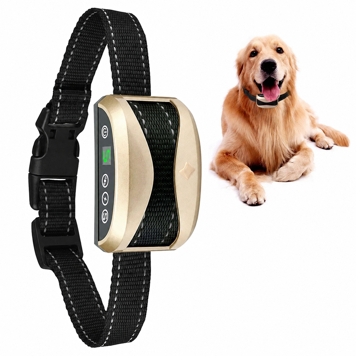 Rechargeable Dog Anti Bark Control Collar with Smart Vibration Detection
