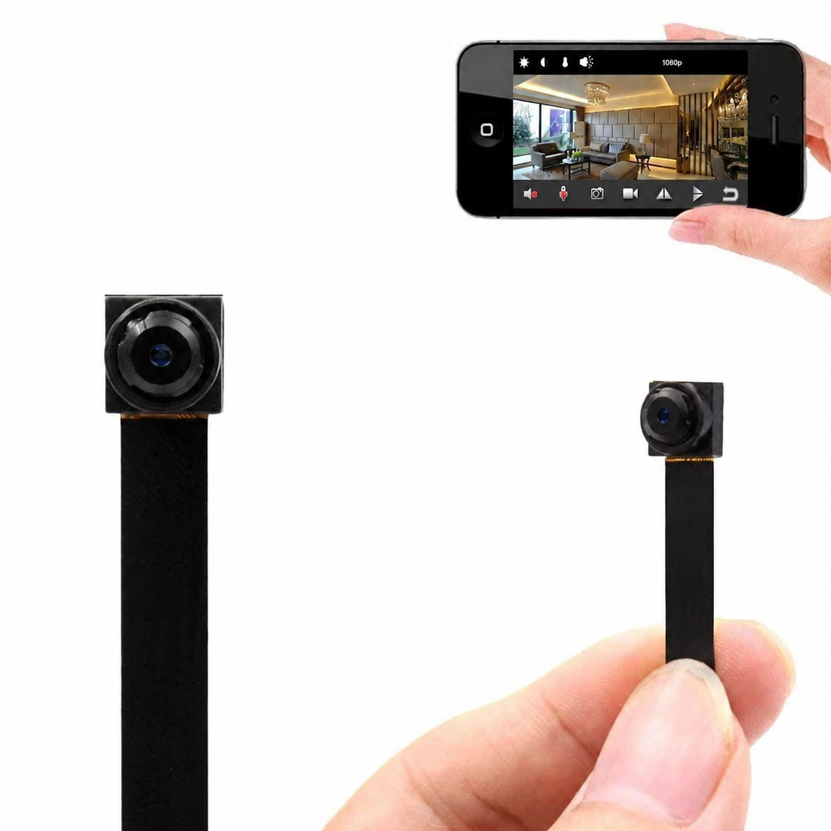 Mini WiFi Security Camera with Motion Detection & Remote Viewing