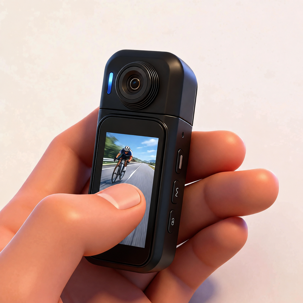Mini 1080P POV Body Camera with Rotating Lens & Touch Screen