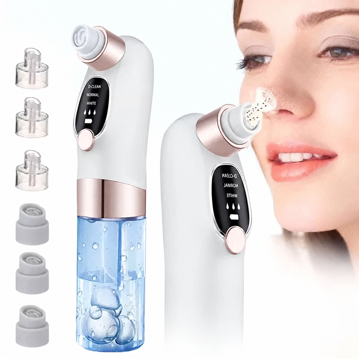 Blackhead Remover Vacuum with Water Cycle & USB Rechargeable