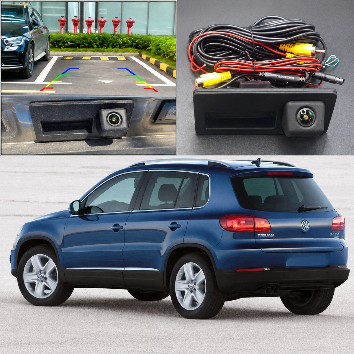 VW Tiguan 2007–2017 Rearview Backup Camera Trunk Handle CCD