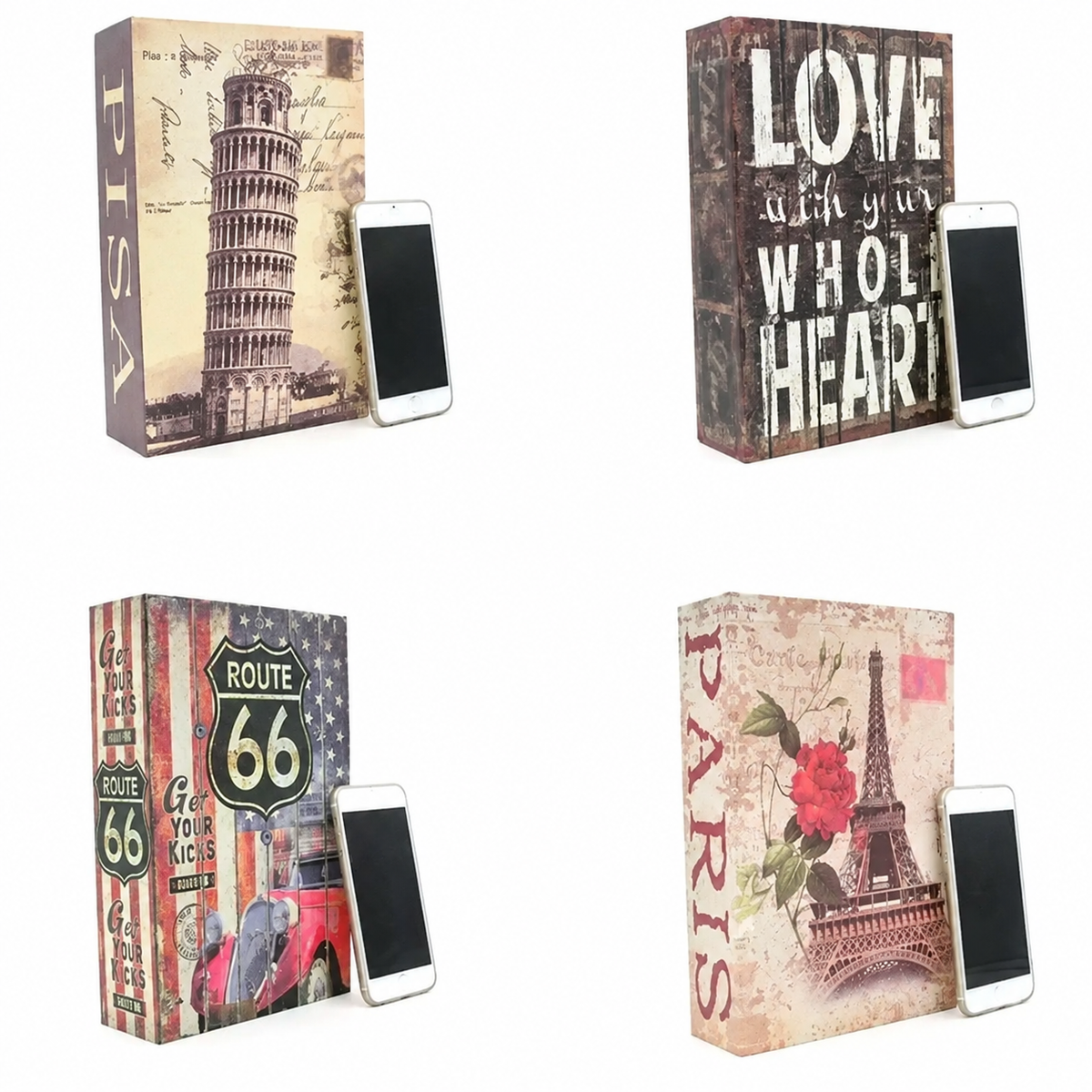Hidden Book Safe Box with Lock for Cash, Keys & Valuables