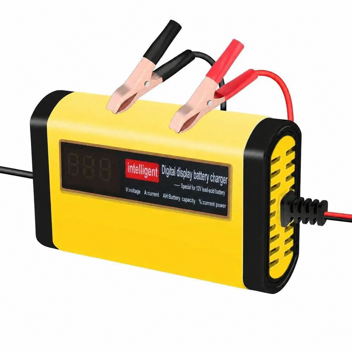 Automatic Car Battery Charger with LCD Display and 2A Charging