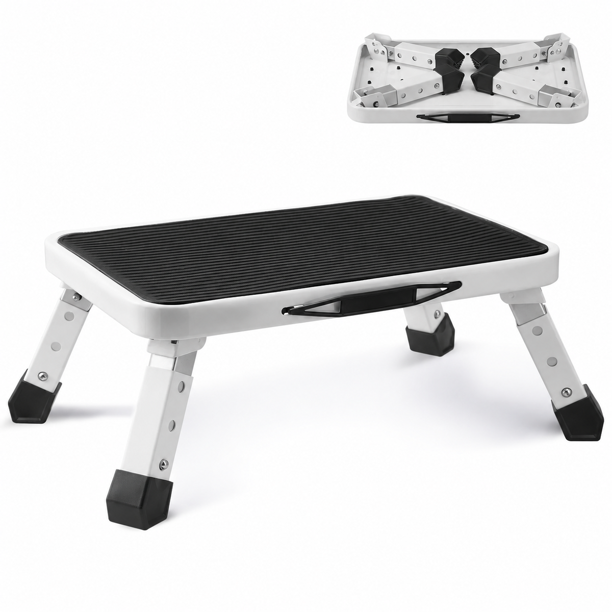 1-Step Adjustable Folding Stool 330 lb Capacity