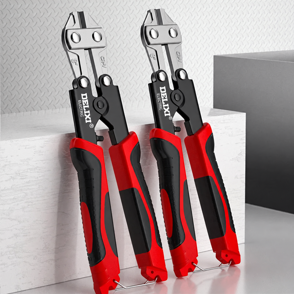 DELIXI ELECTRIC Bolt Cutter, 8"Wire Breaker Pliers, Chain Lock Cutter HeavyDuty,Cut off Wires, Bar,Hard CopperWire Twisted Wire