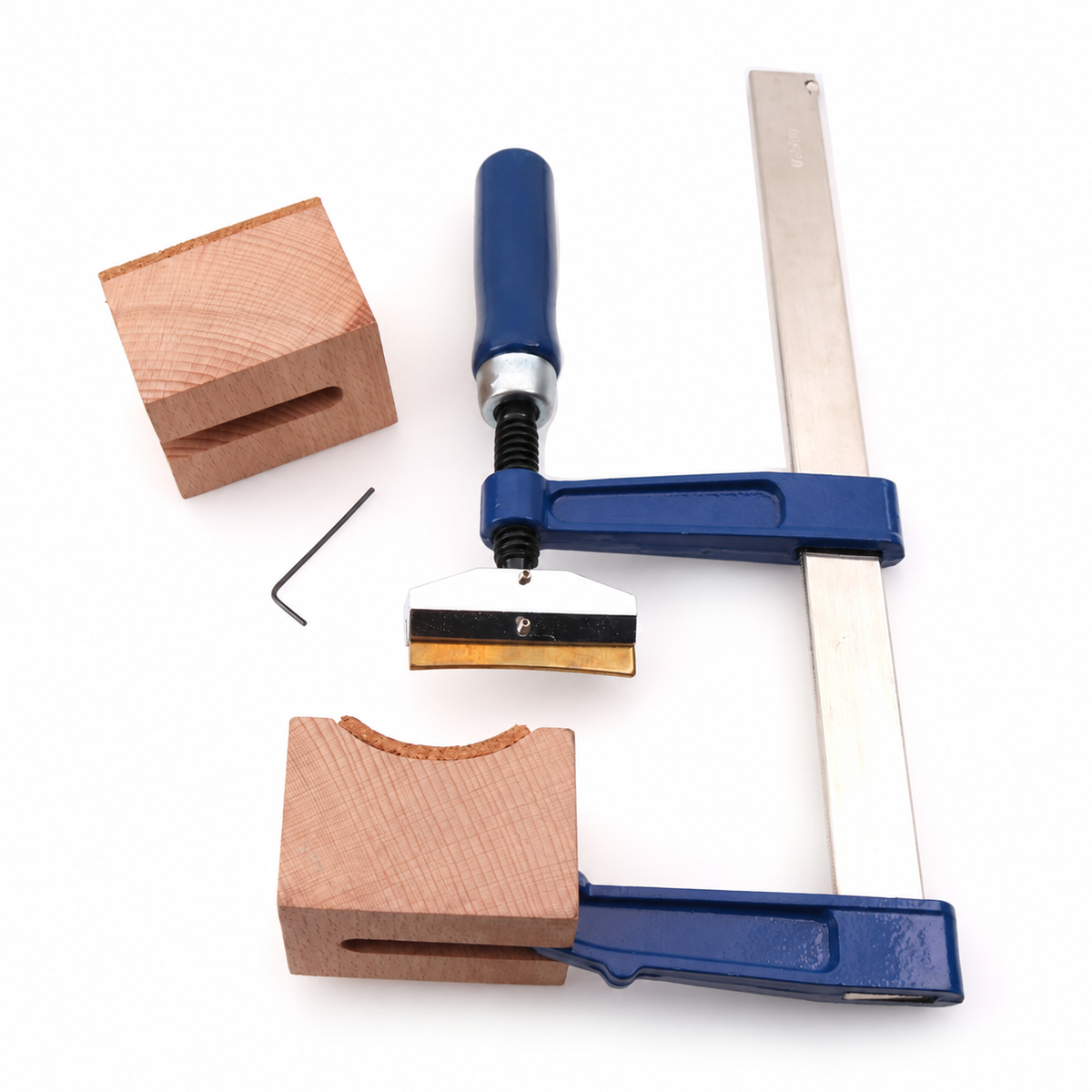 Guitar Bass Fretting Tool Fingerboard Fretboard Fret Press Tool with Wooden Blocks and Mini Wrench Luthier Tools Accessories Kit