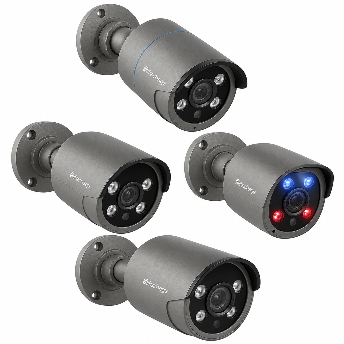 8MP PoE IP Security Camera with AI Human Detection and Two-Way Audio