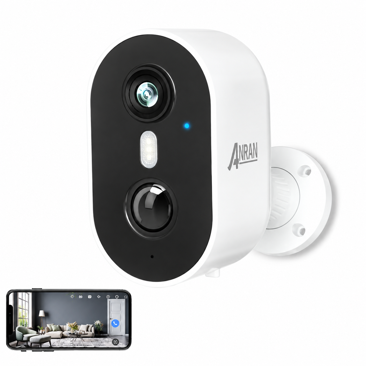 2K Rechargeable Battery WiFi Security Camera