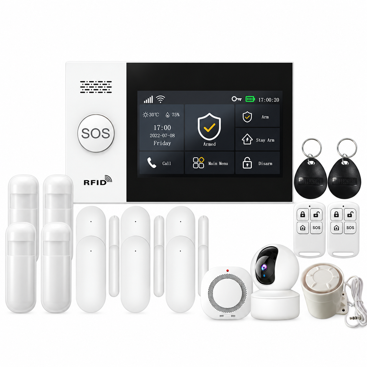 4G Tuya Smart Home Alarm System with Motion Sensor