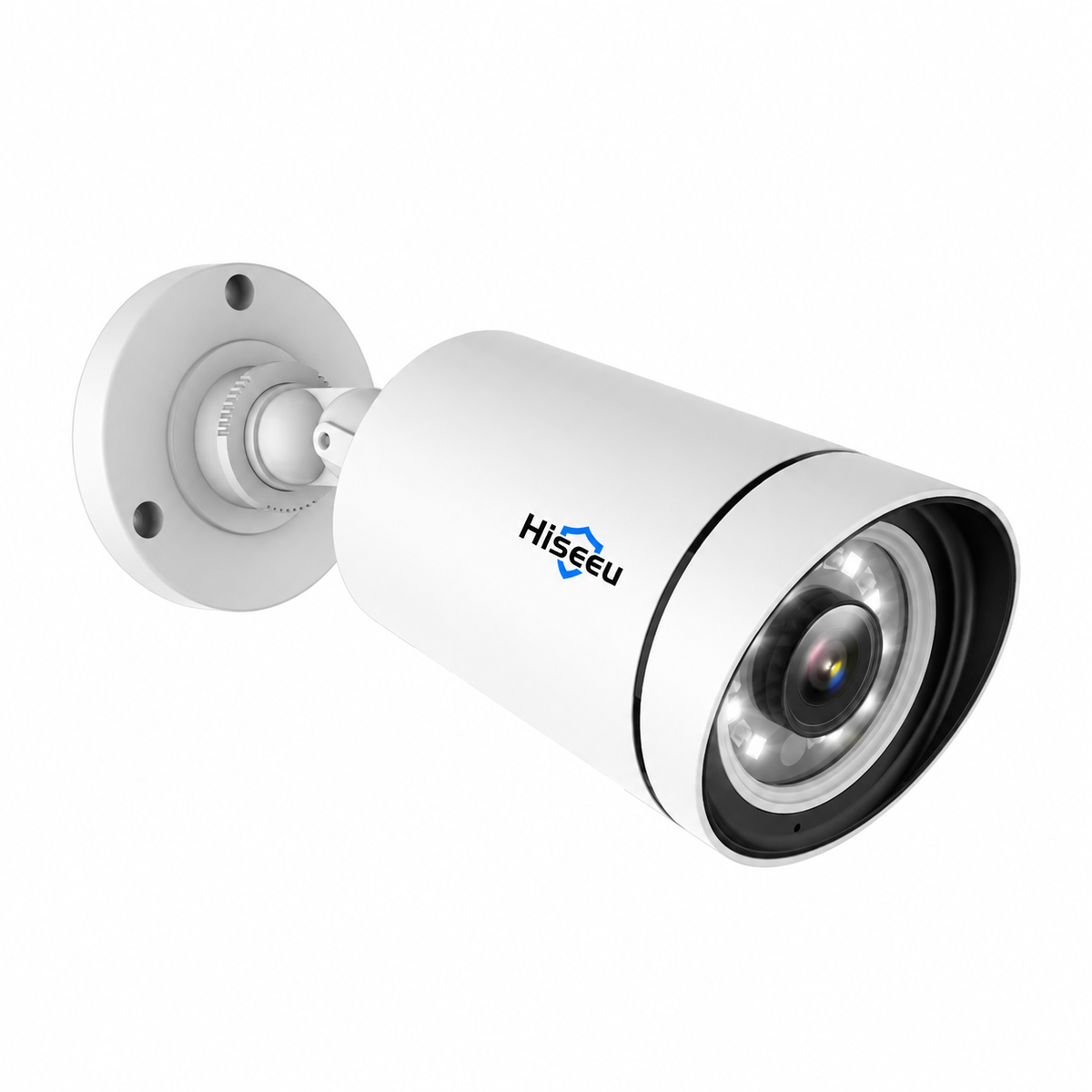 4K 8MP Outdoor PoE IP Security Camera with Audio, Motion Alarm, Color Night Vision, ONVIF