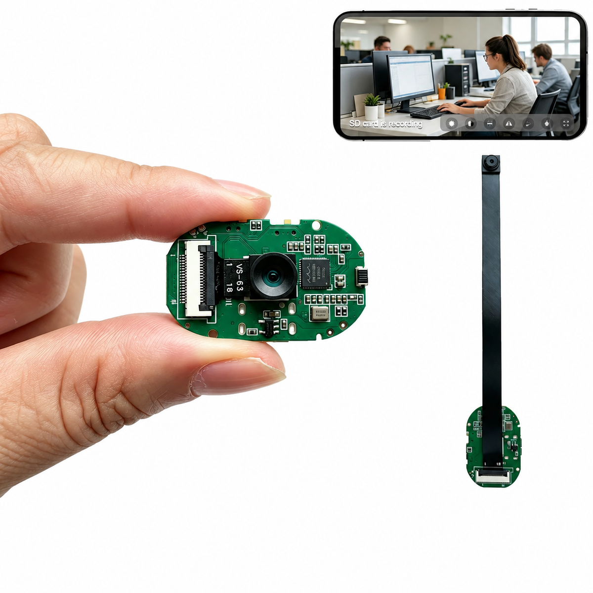 Mini Flexible WiFi Security Camera Module 720P