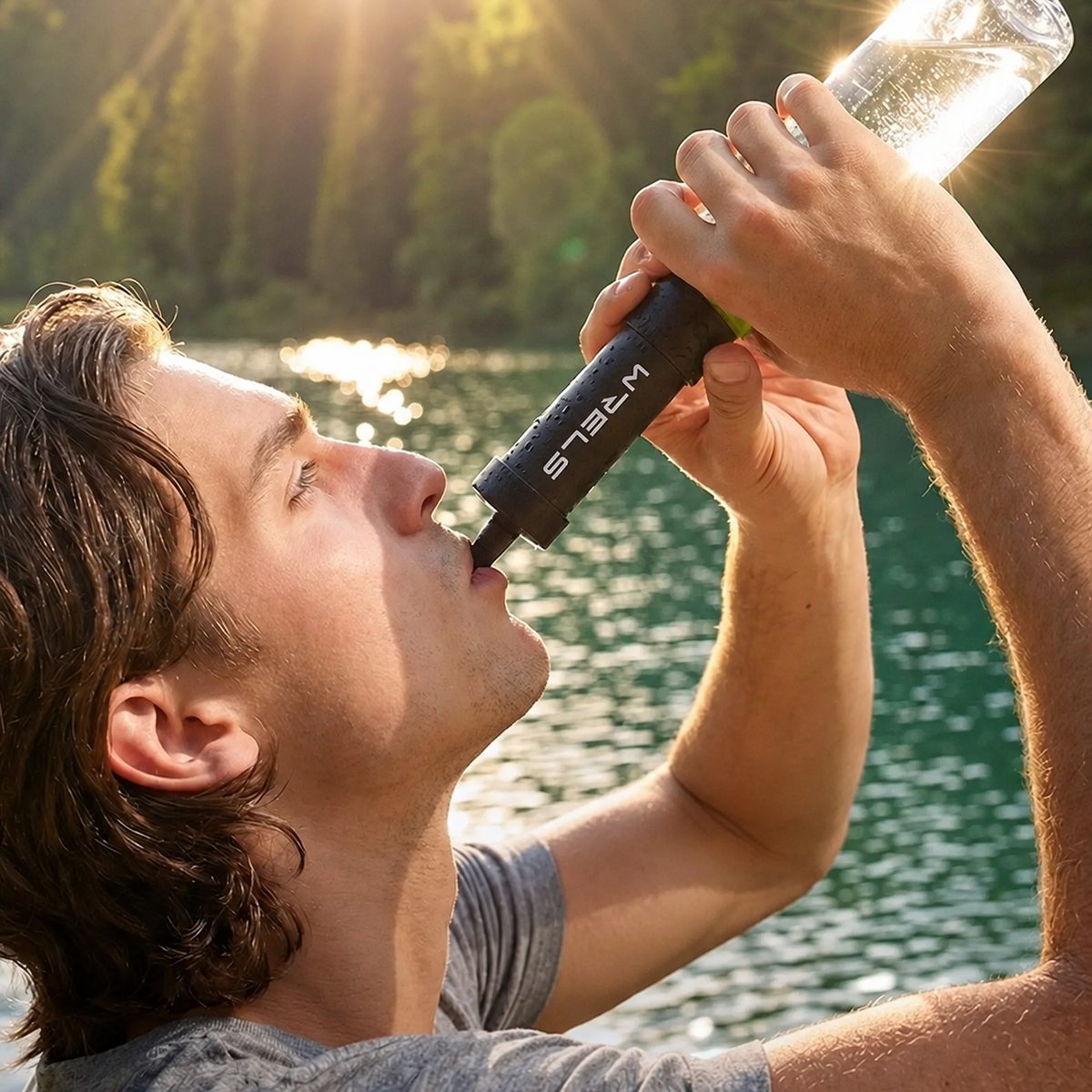 Portable Water Filter Straw for Camping