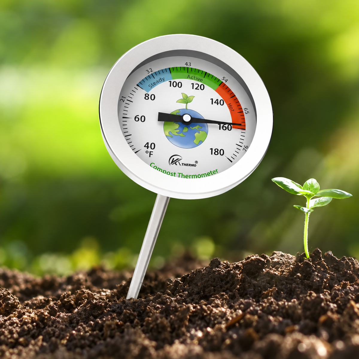 Long-Probe Compost and Soil Thermometer, 50 cm