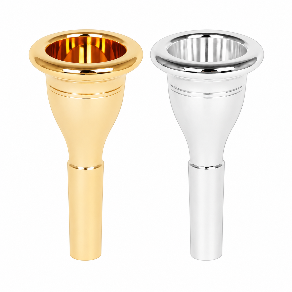 No. 7 Tuba Mouthpiece, Gold or Silver Finish