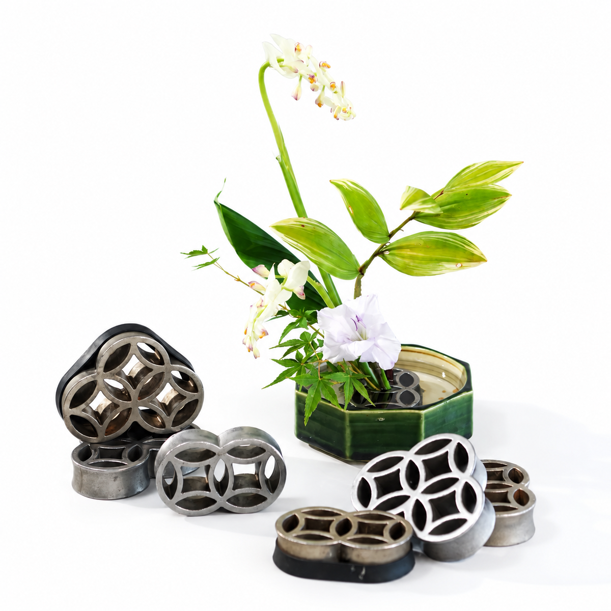 Ikebana Flower Stem Arrangement Holder