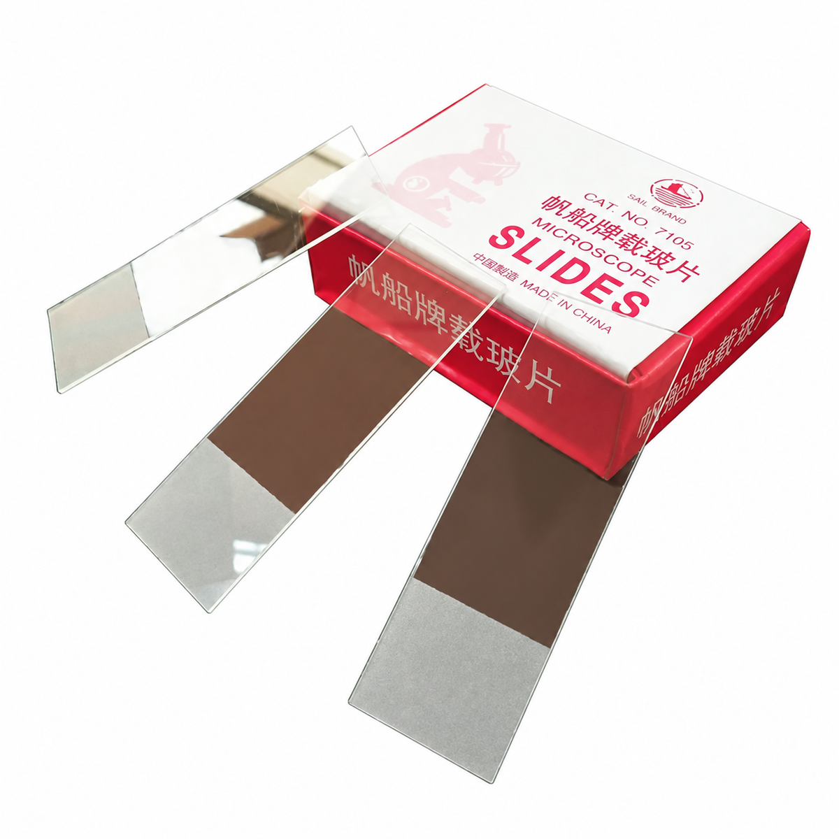 50 Frosted-End Blank Microscope Glass Slides