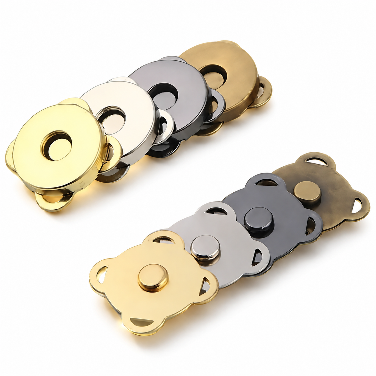 Magnetic Snap Fasteners, 15 or 18 mm Options