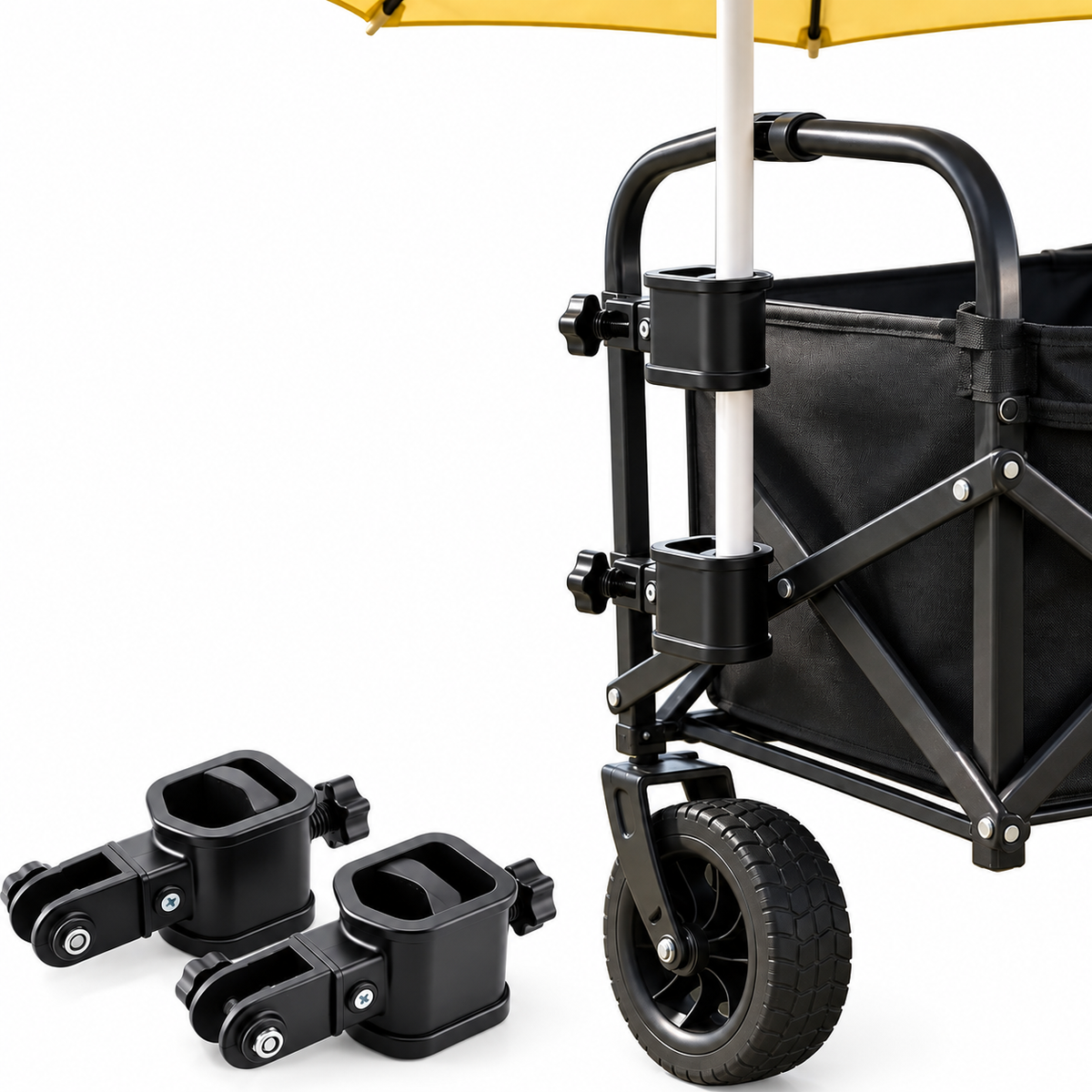 Wagon Umbrella Holder Clamp Pair