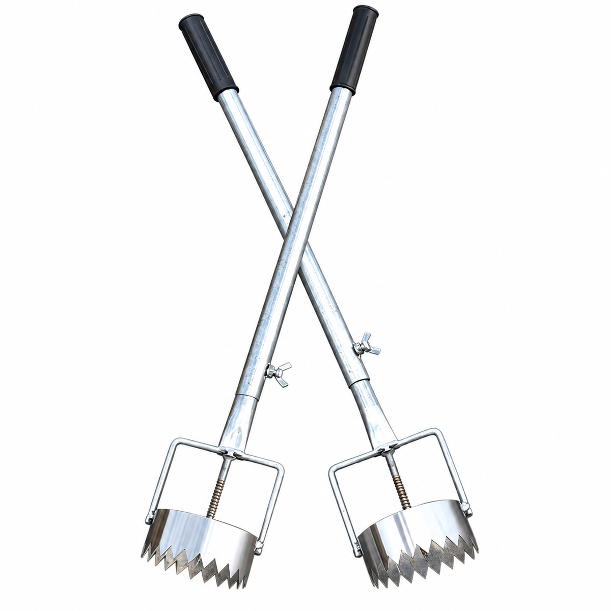 Telescopic Plastic Mulch Hole Punch, 6.5 or 9 cm