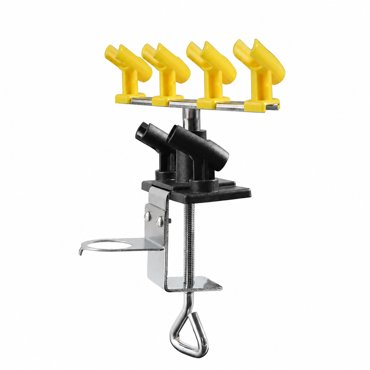 Clamp-On Airbrush Holder with Rotating Base