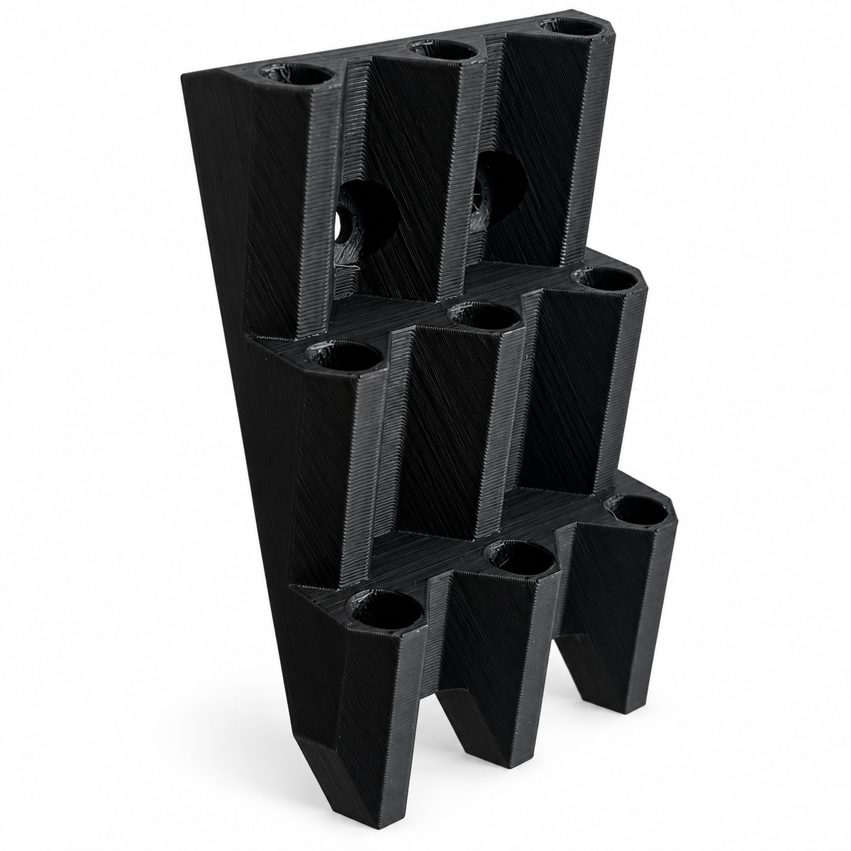Wall-Mount Dart Display Rack for Nine Darts