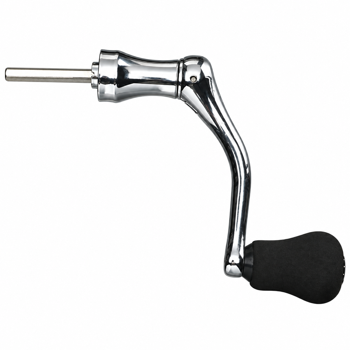 Metal Spinning-Reel Crank Handle with Rotating Grip, L