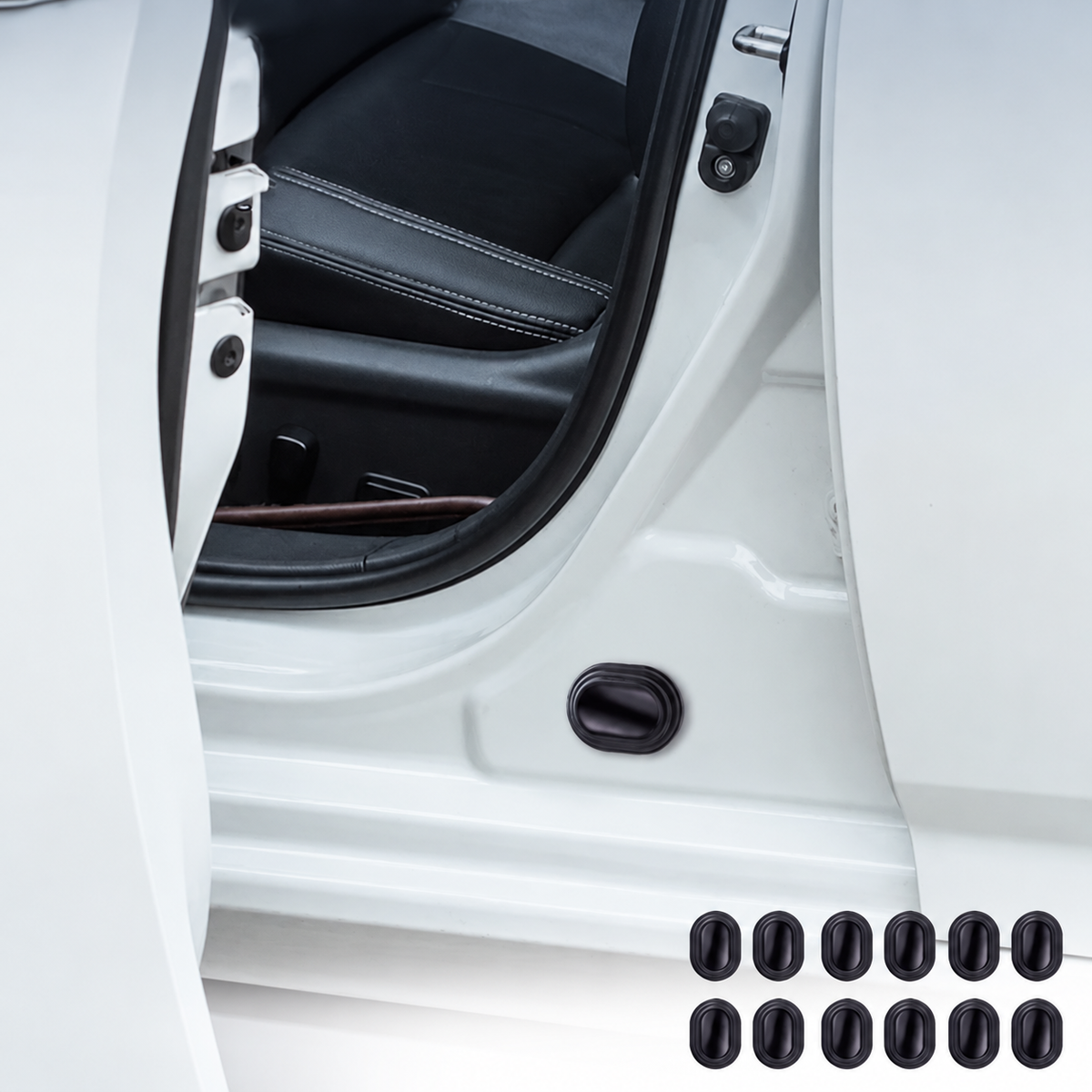 Self-Adhesive Car Door Cushion Pads – 12 Pieces