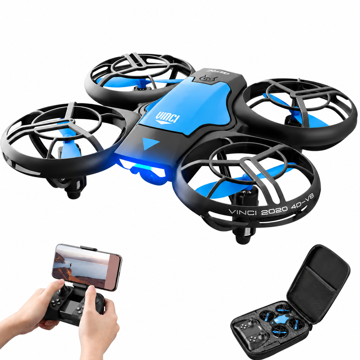 V8 Mini Camera Drone with Wi-Fi FPV – Battery Options