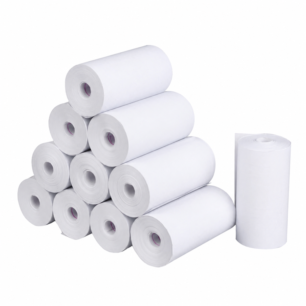 10-Pack Thermal Paper Rolls – 57 × 25 mm