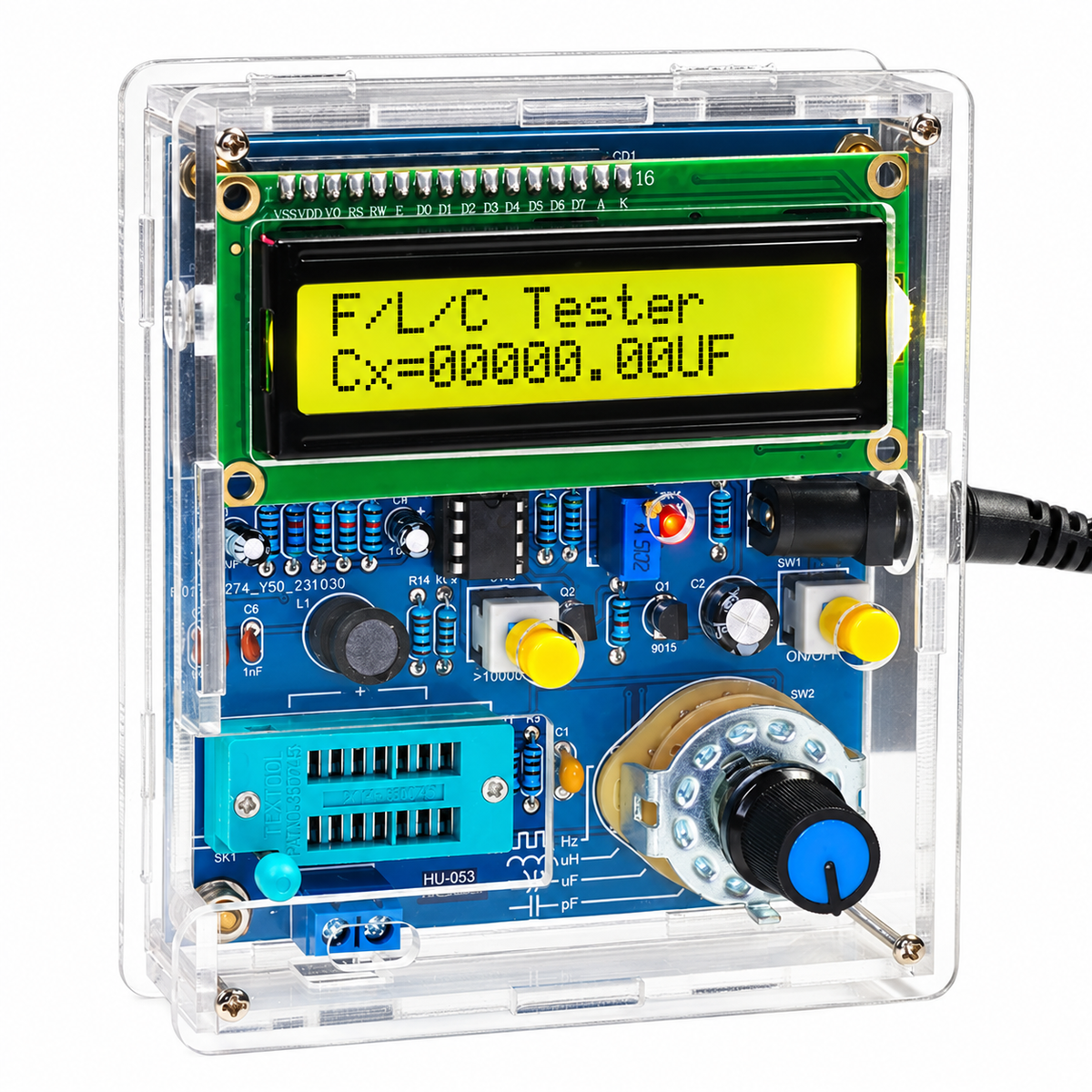 LCD Capacitance, Inductance and Frequency Meter DIY Kit