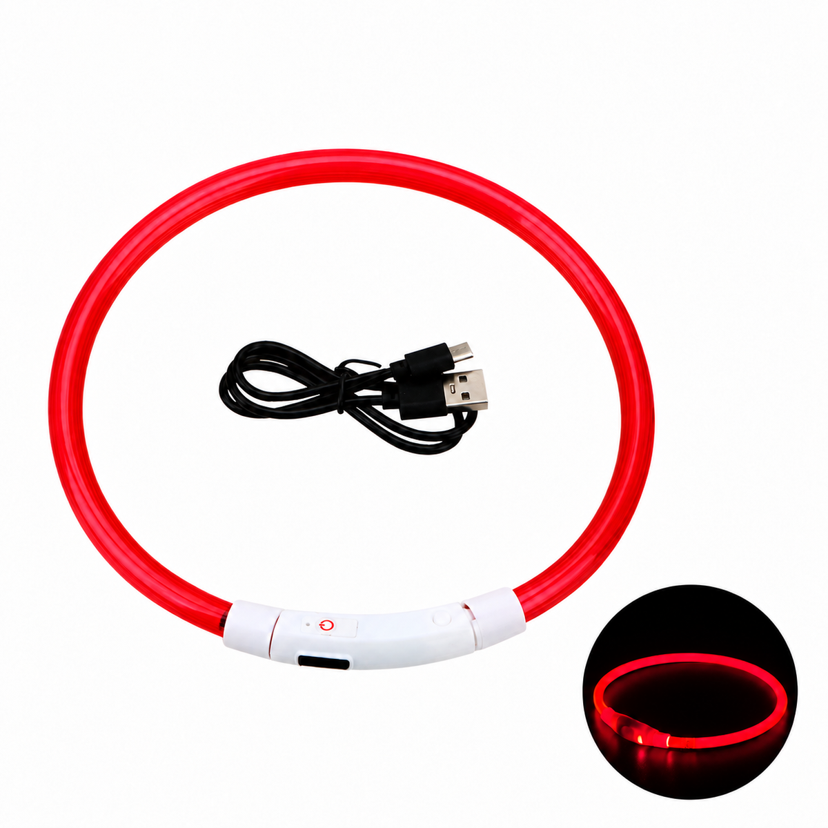 USB-Rechargeable LED Pet Collar