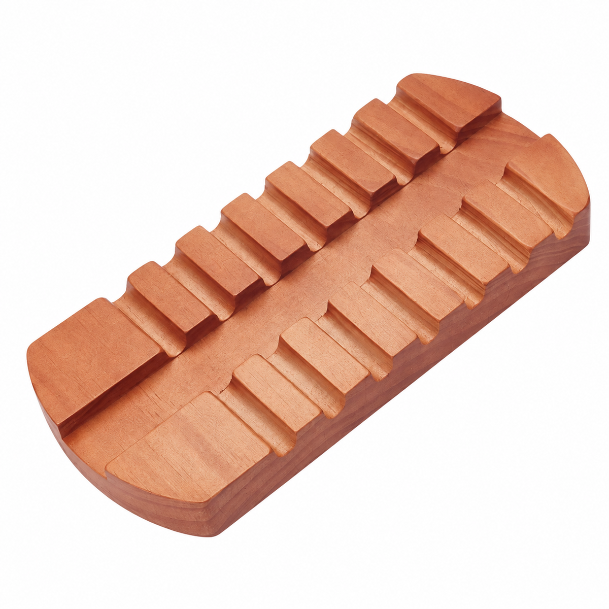 Wooden Paintbrush Rest with Seven Slots