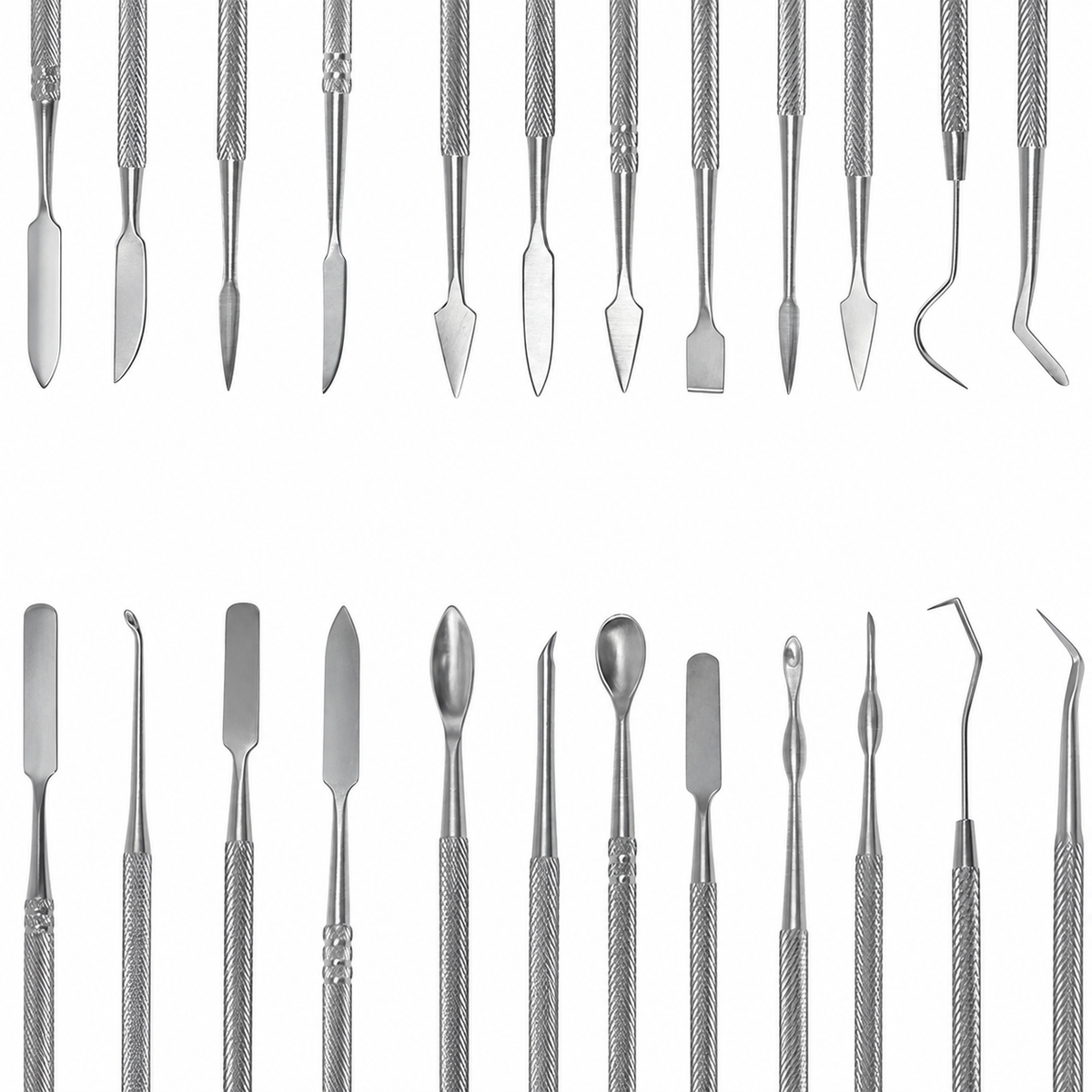 Double Ended Stainless Steel Wax Carving Tools, 12 Pieces