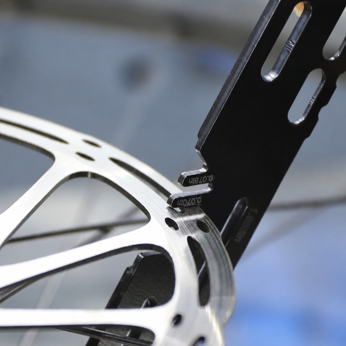 Bicycle Disc Brake Rotor Truing Fork