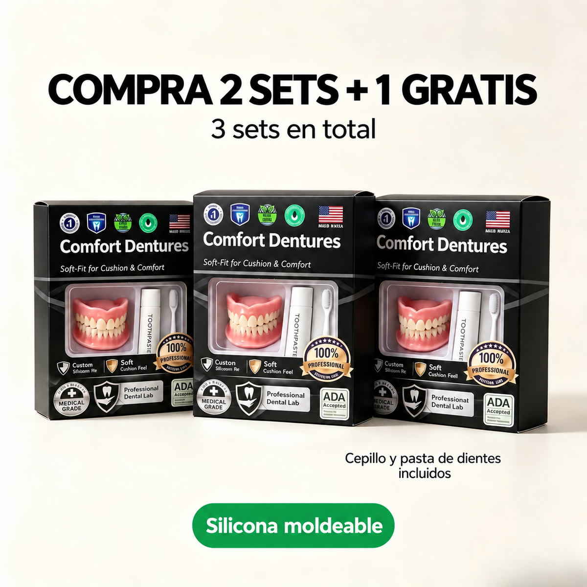 Compra 2 sets + 1 gratis