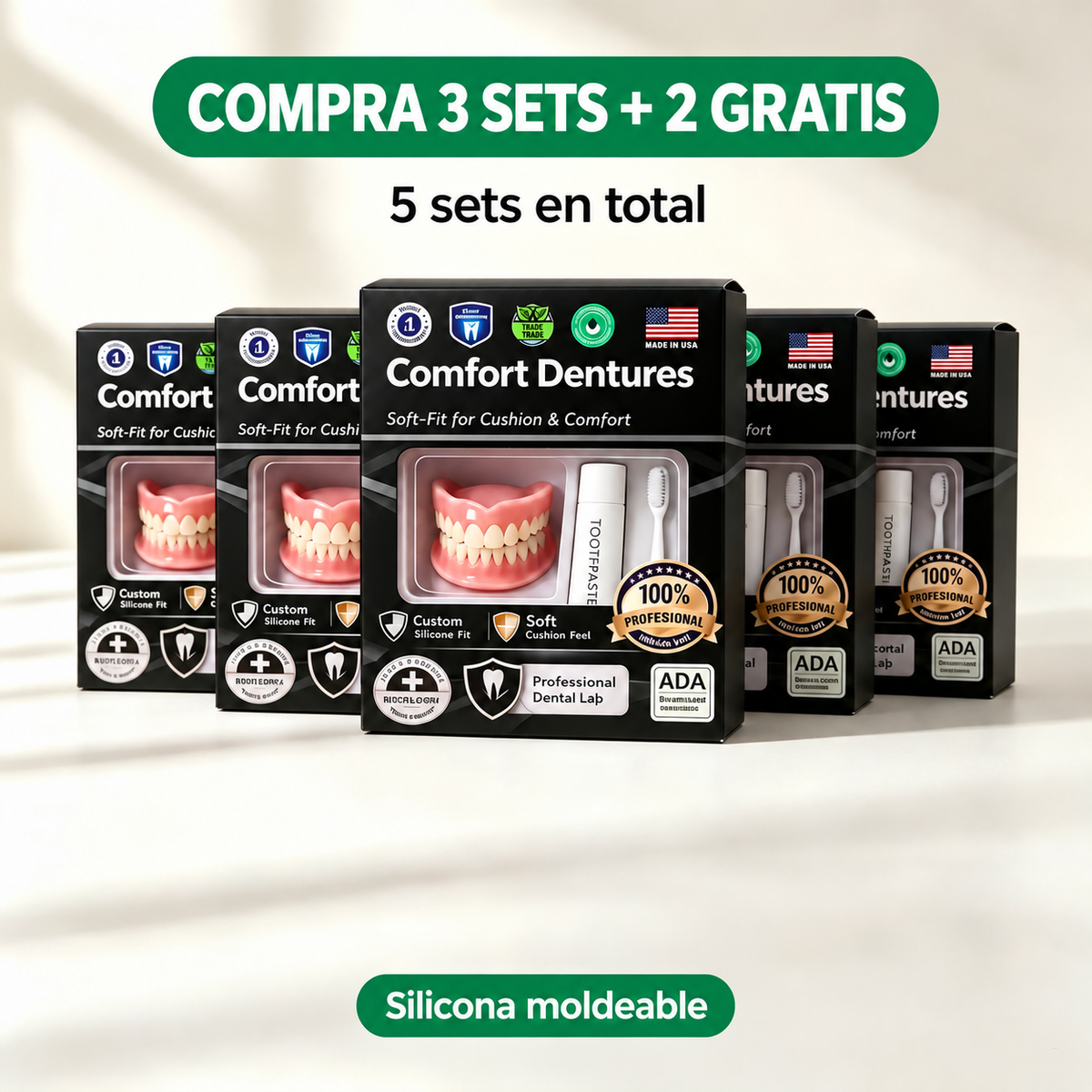 Compra 3 sets + 2 gratis