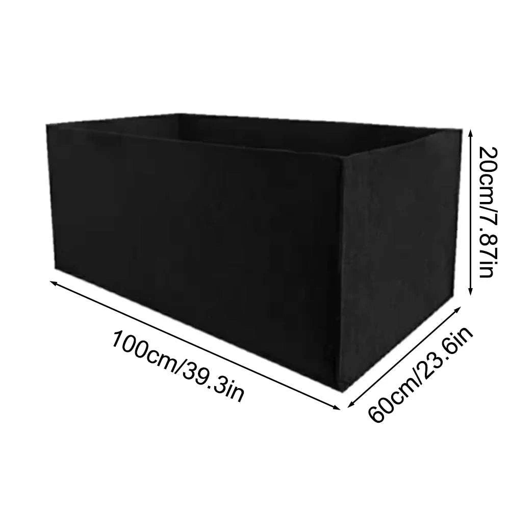 Square Felt Growing Bag for Healthy Plants and Vegetables-50x30x20cm