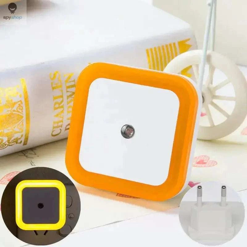 Square LED Night Light Sensor Plug – Auto-On Illumination for Safe, Cozy Spaces-