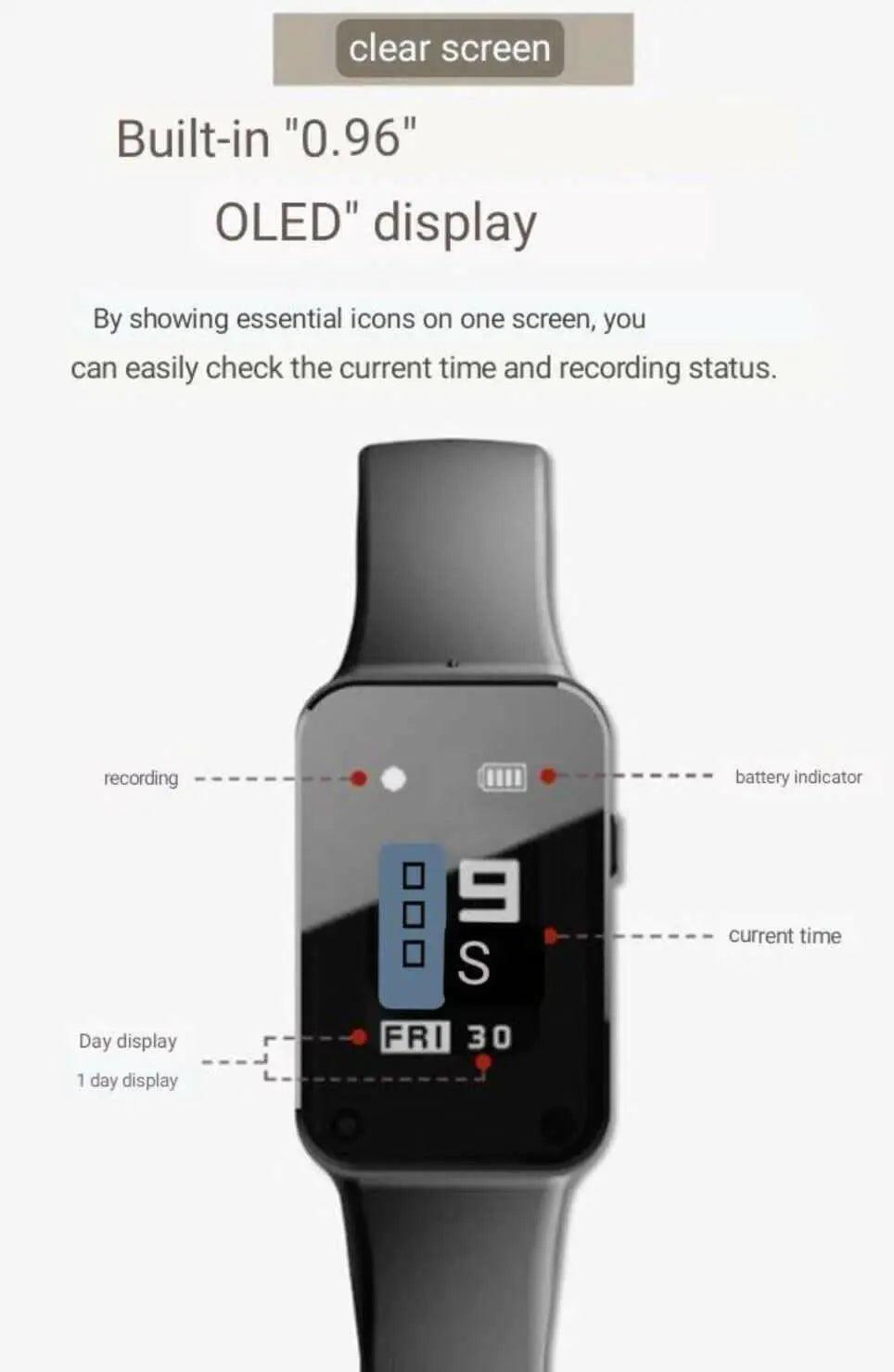 Digital Watch with Built-in Dictaphone: A Multi-Functional Timepiece - Spy-shop.com