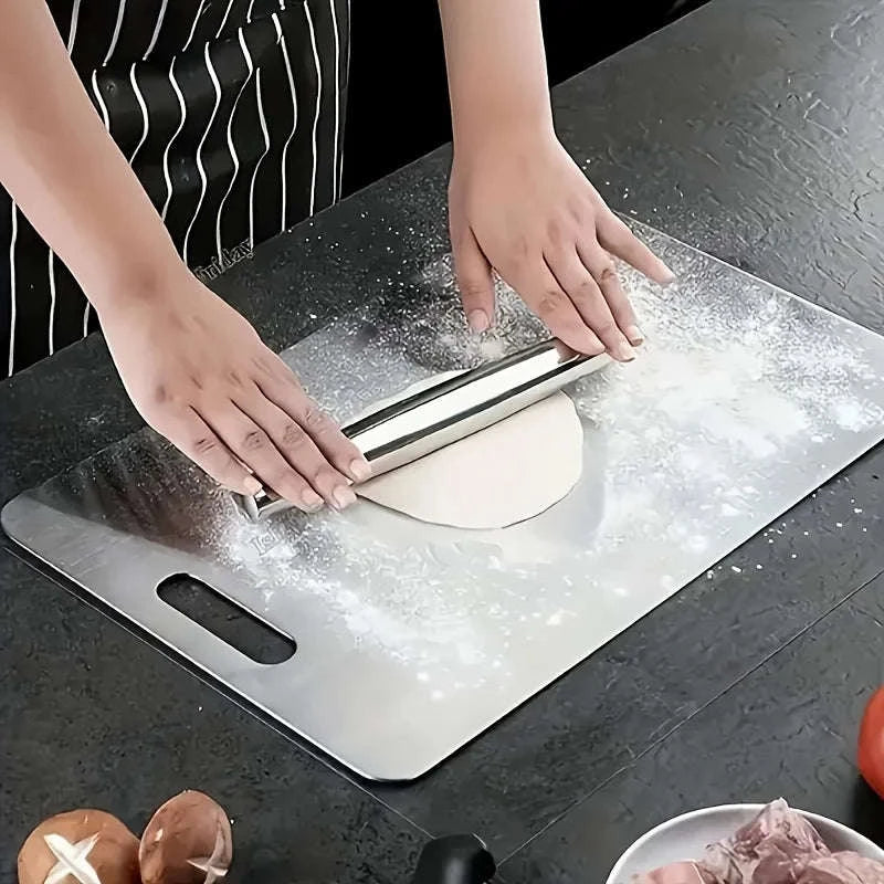 Stainless Steel 3‑Piece Cutting Board Set – Non-Slip & Rustproof-3PCS