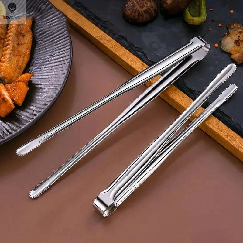 Stainless Steel BBQ Grill Tongs – Heat‑Safe, Durable, Precision Grip-M